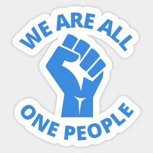 We Are All One People, Support Ukraine, Stand With Ukraine Sticker